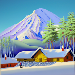 High Res 20 Steps - Snowy Mountain Village